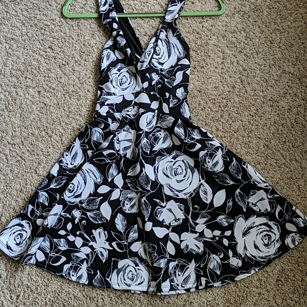 Black and white dress